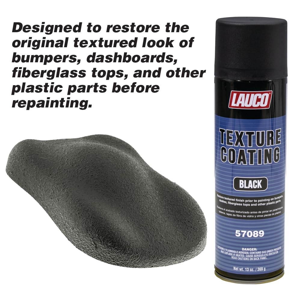 LAUCO Texture Coating Black 13 oz Aerosol Spray, Professional